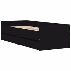 Giroletto Nero con Cassetti 75x190 cm Small Singlecod mxl 85387 - Vista aggiuntiva 3