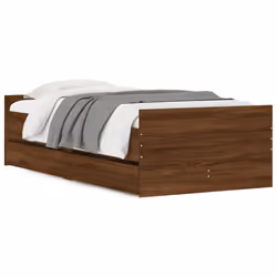 Giroletto con Cassetti Rovere Marrone 90x190 cmcod mxl 109358 - Vista aggiuntiva 2
