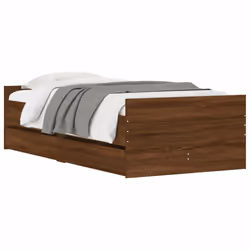 Giroletto con Cassetti Rovere Marrone 90x190 cmcod mxl 109358 - Vista aggiuntiva 3