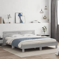 Giroletto Testiera Grigio Sonoma 160x200 cm Legno Multistratocod mxl 134026