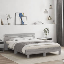 Giroletto Testiera Grigio Sonoma 140x190 cm Legno Multistratocod mxl 134257