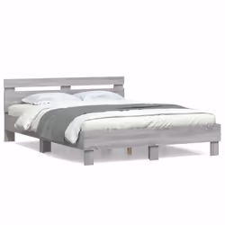 Giroletto Testiera Grigio Sonoma 140x190 cm Legno Multistratocod mxl 134257 - Vista aggiuntiva 2