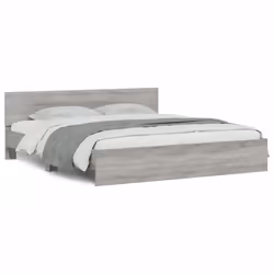 Giroletto con Testiera Grigio Sonoma 200x200 cmcod mxl 85516 - Vista aggiuntiva 2