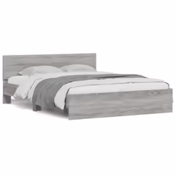 Giroletto con Testiera Grigio Sonoma 140x190 cmcod mxl 133469 - Vista aggiuntiva 2