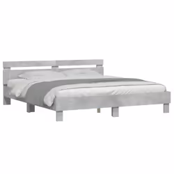 Giroletto con Testiera e LED Grigio Cemento 200x200 cmcod mxl 133988 - Vista aggiuntiva 3