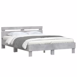 Giroletto con Testiera e LED Grigio Cemento 150x200 cmcod mxl 133993 - Vista aggiuntiva 3