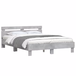 Giroletto con Testiera e LED Grigio Cemento 140x200 cmcod mxl 133994 - Vista aggiuntiva 3