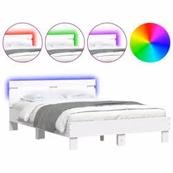 Giroletto con Testiera e LED Bianco 135x190 cmcod mxl 86038 - Vista aggiuntiva 2