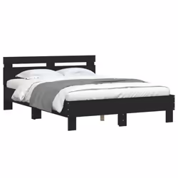 Giroletto con Testiera e LED Nero 120x190 cmcod mxl 134000 - Vista aggiuntiva 3