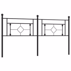 VidaXL 374376, Nero, Acciaio, 193 cm, 1980 mm, 97 cm, 30 mm