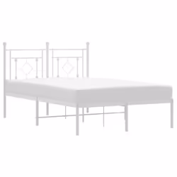 Giroletto con Testiera Metallo Bianco 120x190 cmcod mxl 133678 - Vista aggiuntiva 2