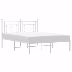 Giroletto con Testiera Metallo Bianco 140x200 cmcod mxl 109699 - Vista aggiuntiva 2