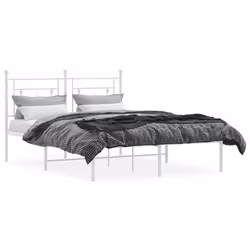 Giroletto con Testiera Metallo Bianco 140x200 cmcod mxl 109699 - Vista aggiuntiva 3