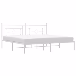 Giroletto con Testiera Metallo Bianco 193x203 cmcod mxl 109700 - Vista aggiuntiva 2