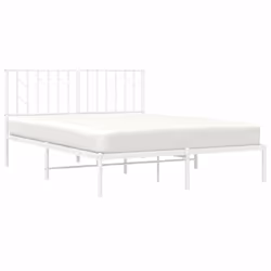 Giroletto con Testiera Metallo Bianco 140x200 cmcod mxl 85842 - Vista aggiuntiva 3