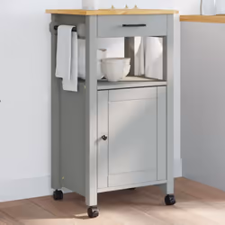 Create un tocco distintivo e vintage e aggiungete un ulteriore spazio di conservazione nella vostra cucina con questo carrell ...