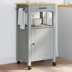 Carrello da Cucina monza 48x40x90 cm in Legno Massello di Pino Vidaxl 67524
