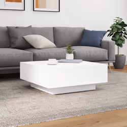 Tavolino da Salotto Bianco 80x80x31 cm in Legno Multistratocod mxl 110048 - Vista aggiuntiva 3