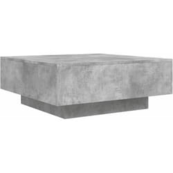 Tavolino Salotto Grigio Cemento 80x80x31 cm Legno Multistrato vidaXL