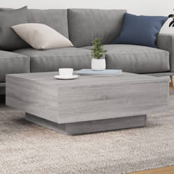 Tavolino da Salotto Grigio Sonoma 80x80x31 cm Legno Multistrato Vidaxl 91580