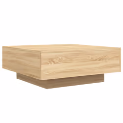 Tavolino da Soggiorno con Luci LED Rovere Sonoma 80x80x31 cmcod mxl 134046 - Vista aggiuntiva 3