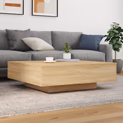 vidaXL Tavolino Salotto Rovere Sonoma 100x100x31 cm Legno Multistrato - Vista aggiuntiva 3