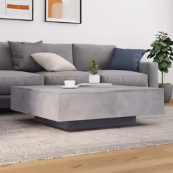 vidaXL Tavolino Salotto Grigio Cemento 100x100x31 cm Legno Multistrato - Vista aggiuntiva 3