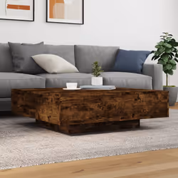 Tavolino da Salotto Rovere Fumo 100x100x31 cm Legno Multistratocod mxl 134048 - Vista aggiuntiva 3