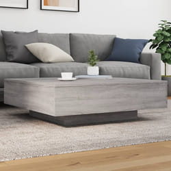 vidaXL Tavolino Salotto Grigio Sonoma 100x100x31 cm Legno Multistrato