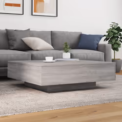 vidaXL Tavolino Salotto Grigio Sonoma 100x100x31 cm Legno Multistrato - Vista aggiuntiva 3