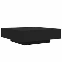 vidaXL Tavolino da Soggiorno con Luci LED Nero 100x100x31 cm - Vista aggiuntiva 3