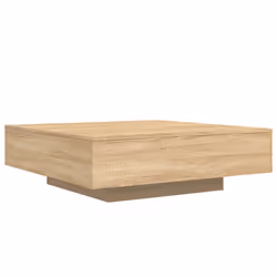 Tavolino da Soggiorno con Luci LED Rovere Sonoma 100x100x31 cmcod mxl 86077 - Vista aggiuntiva 3