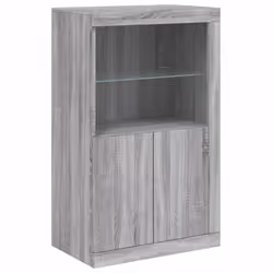 Armadietto con Luci LED Grigio Sonoma in Legno Multistratocod mxl 132636 - Vista aggiuntiva 3