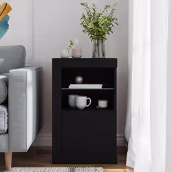 Armadietto con Luci LED Nero in Legno Multistratocod mxl 108818 - Vista aggiuntiva 3