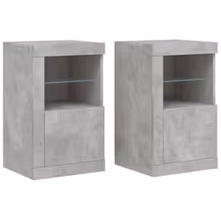 Armadietti con Luci LED 2pz Grigio Cemento in Legno Multistratocod mxl 133131 - Vista aggiuntiva 2