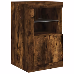 Armadietto con Luci LED Rovere Fumo in Legno Multistratocod mxl 84862 - Vista aggiuntiva 2