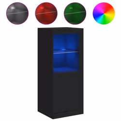 Credenza con Luci LED Nera 41x37x100 cmcod mxl 110263 - Vista aggiuntiva 2