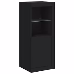 Credenza con Luci LED Nera 41x37x100 cmcod mxl 110263 - Vista aggiuntiva 3