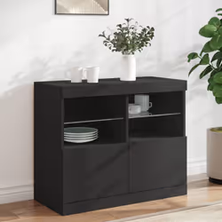 Decorate il vostro ambiente con questa credenza moderna con le luci LED, che si abbina facilmente a qualsiasi stile di arreda ...