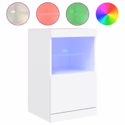 Credenza con Luci LED Bianca 41x37x67 cmcod mxl 110270 - Vista aggiuntiva 2