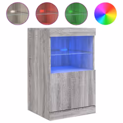 Credenza con Luci LED Grigio Sonoma 41x37x67 cmcod mxl 86299 - Vista aggiuntiva 2