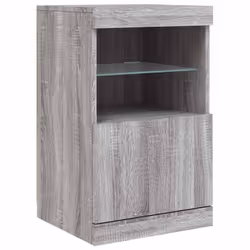 Credenza con Luci LED Grigio Sonoma 41x37x67 cmcod mxl 86299 - Vista aggiuntiva 3