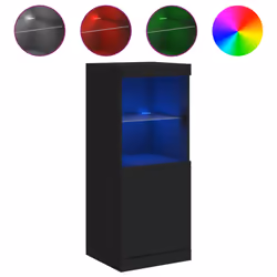 Credenza con Luci LED Nera 41x37x100 cmcod mxl 110272 - Vista aggiuntiva 2