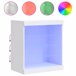 Credenza con Luci LED Bianca 60,5x37x67 cmcod mxl 110338 - Vista aggiuntiva 2