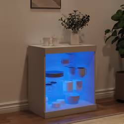 Credenza con Luci LED Bianca 60,5x37x67 cmcod mxl 110338 - Vista aggiuntiva 3