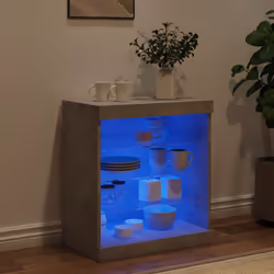 Credenza con Luci LED Grigio Cemento 60,5x37x67 cmcod mxl 134362 - Vista aggiuntiva 3