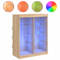 Credenza con Luci LED Rovere Sonoma 81x37x100 cmcod mxl 110278 - Vista aggiuntiva 2