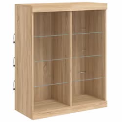 Credenza con Luci LED Rovere Sonoma 81x37x100 cmcod mxl 110278 - Vista aggiuntiva 3