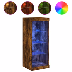 Credenza con Luci LED Rovere Fumo 41x37x100 cmcod mxl 134364 - Vista aggiuntiva 2