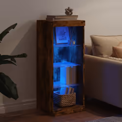 Credenza con Luci LED Rovere Fumo 41x37x100 cmcod mxl 134364 - Vista aggiuntiva 3